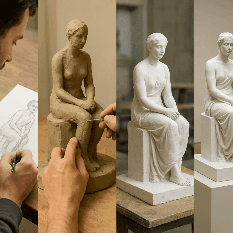 Jak powstaje rzeźba od pomysłu do ekspozycji