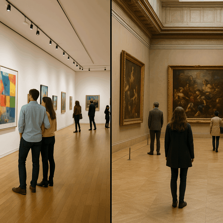 Czym różni się galeria komercyjna od muzeum sztuki