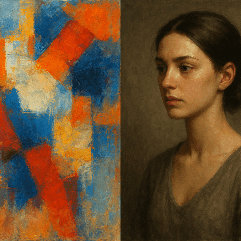 Jakie są różnice między sztuką abstrakcyjną a figuratywną